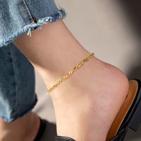 IG Style Vacation Geometric 201 Stainless Steel Plating 18K Gold Plated Women's Anklet main image 3