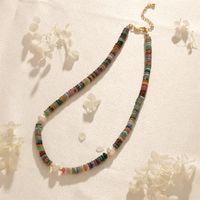 Elegant Vintage Style Ethnic Style Geometric Freshwater Pearl Stone Beaded Necklace sku image 1