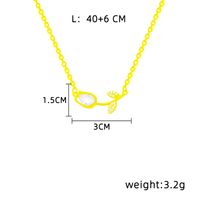 Titanium Steel Modern Style Simple Style Inlay Tulip Zircon Necklace main image 2