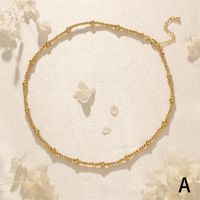 Ig-stil Elegant Einfacher Stil Geometrisch Süßwasserperle Kupfer Perlen Überzug 18 Karat Vergoldet Halskette sku image 1