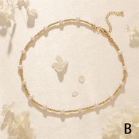 Ig-stil Elegant Einfacher Stil Geometrisch Süßwasserperle Kupfer Perlen Überzug 18 Karat Vergoldet Halskette main image 9