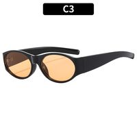 Casual Vacation Geometric Ac Oval Frame Full Frame Men's Sunglasses sku image 3