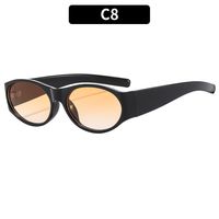 Casual Vacation Geometric Ac Oval Frame Full Frame Men's Sunglasses sku image 8