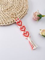 Simple Style Heart Shape Cotton Knitting Valentine's Day Bag Pendant main image 8