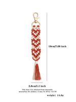 Simple Style Heart Shape Cotton Knitting Valentine's Day Bag Pendant sku image 3