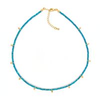 Mama Einfacher Stil Brief Perlen Stricken Perle Überzug 18 Karat Vergoldet Muttertag Frau Halskette sku image 1