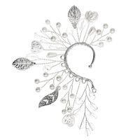 1 Stück Feenhafter Stil Elegant Blatt Herzform Legierung Künstlicher Kristall Künstliche Perlen Ohrclips main image 8