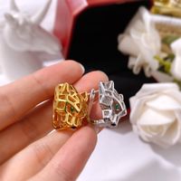 Wholesale Jewelry Commute Animal Alloy Artificial Gemstones Inlay Rings main image 5