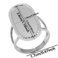 Einfacher Stil Geometrisch Rostfreier Stahl Irregulär 18 Karat Vergoldet Offener Ring main image 2