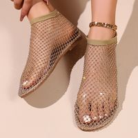 Women's Basic Solid Color Round Toe Sandals Boots sku image 9