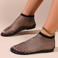 Women's Basic Solid Color Round Toe Sandals Boots sku image 1