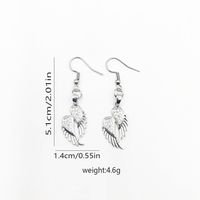 1 Pair Elegant Simple Style Wings Stainless Steel Drop Earrings main image 2