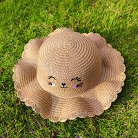 Women's Mini Straw Cartoon Cute Round Zipper Circle Bag sku image 14
