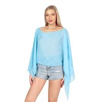 Women's Beach Simple Style Solid Color Satin Shawl main image 3