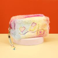 Cute Heart Shape Polyester Square Makeup Bags main image 6