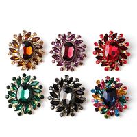 Lady Flower Alloy Inlay Glass Women's Brooches main image 6