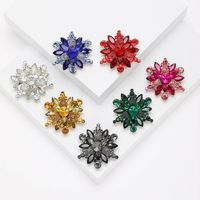 Lady Flower Alloy Inlay Artificial Crystal Women's Brooches main image 1