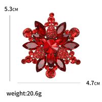Lady Flower Alloy Inlay Artificial Crystal Women's Brooches main image 2