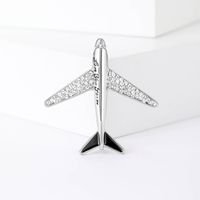Casual Airplane Alloy Inlay Artificial Crystal Women's Brooches main image 2
