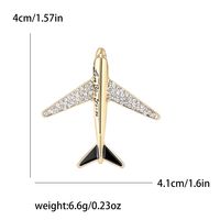Casual Airplane Alloy Inlay Artificial Crystal Women's Brooches main image 4