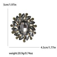 Simple Style Flower Alloy Inlay Glass Women's Brooches main image 3
