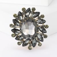 Simple Style Flower Alloy Inlay Glass Women's Brooches sku image 5