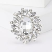 Simple Style Flower Alloy Inlay Glass Women's Brooches sku image 10