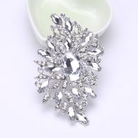 Retro Flower Alloy Inlay Glass Women's Brooches sku image 8