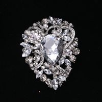 Elegant Water Droplets Alloy Inlay Rhinestones Women's Brooches sku image 9