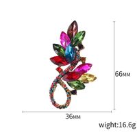 Artistic Flower Alloy Inlay Rhinestones Women's Brooches main image 2