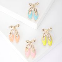Simple Style Bow Knot Shoe Alloy Enamel Women's Brooches main image 1