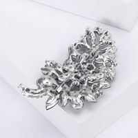 Lady Leaf Alloy Inlay Glass Women's Brooches main image 5