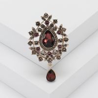 Lady Water Droplets Alloy Inlay Glass Women's Brooches main image 4