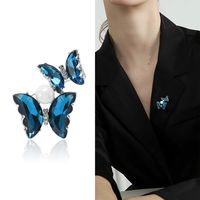 Señora Insecto Aleación Embutido Perlas Artificiales Diamantes De Imitación Mujeres Broches main image 5