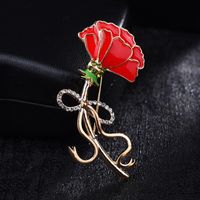 Elegant Flower Alloy Enamel Women's Brooches sku image 2