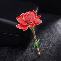 Elegant Flower Alloy Enamel Women's Brooches sku image 4