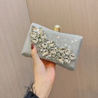 Black Silver Gold Polyester Solid Color Pillow Shape Evening Bags main image 5