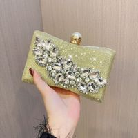 Black Silver Gold Polyester Solid Color Pillow Shape Evening Bags main image 3