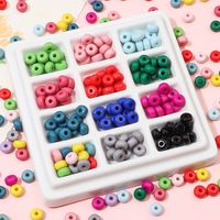 100 Pcs Colorful Acrylic Abacus Beads Separate/Loose Beads Diy Handmade Jewelry Accessories Car Hanging Bracelet String Beads Material main image 1