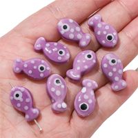 2 Pieces 11 * 19mm Hole 2~2.9mm Ceramics Fish Beads sku image 12