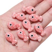 2 Pieces 11 * 19mm Hole 2~2.9mm Ceramics Fish Beads sku image 6