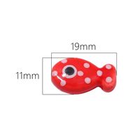 2 Pieces 11 * 19mm Hole 2~2.9mm Ceramics Fish Beads main image 2