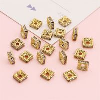 1 Set Iron Copper Rhinestones Printing Beads sku image 7