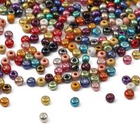 1 Set Diameter 3mm Diameter 4mm Hole Under 1mm Glass Solid Color Beads main image 3