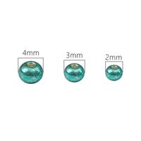 1 Set Diameter 3mm Diameter 4mm Hole Under 1mm Glass Solid Color Beads main image 2
