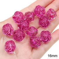 1 Set Arylic Rose Flower Rhombus Beads sku image 6