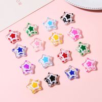 2 Pieces 13mm Hole 1~1.9mm Glass Star Beads main image 3