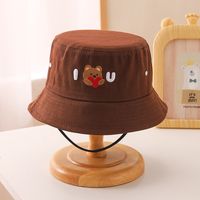 Children Unisex Cartoon Style Bear Bucket Hat sku image 5