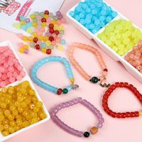 30pcs 8 * 6mm 8 * 7mm Hole 1~1.9mm Glass Solid Color Beads main image 4
