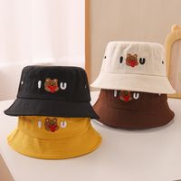 Children Unisex Cartoon Style Bear Bucket Hat main image 6